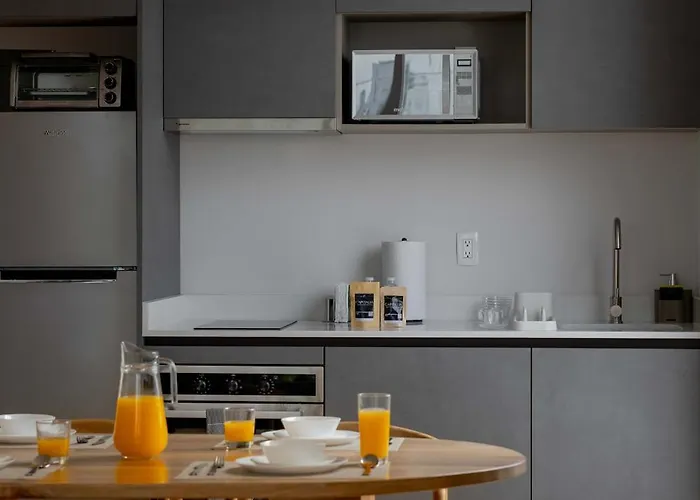 Capitalia Modern 1br With Rooftop Jacuzzi & Gym Apartamento México DF