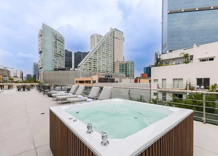 Capitalia Modern 1br With Rooftop Jacuzzi & Gym Apartamento México DF